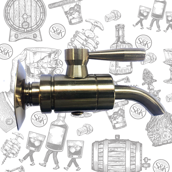 Small Stainless-Steel Tap with Lever