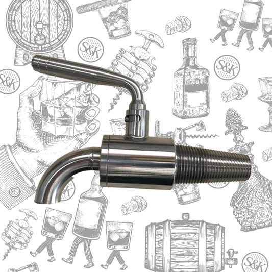 Large European Stainless Steel Keg Tap