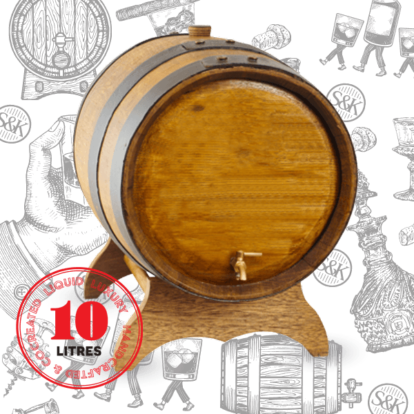 10 litre handcrafted barrel