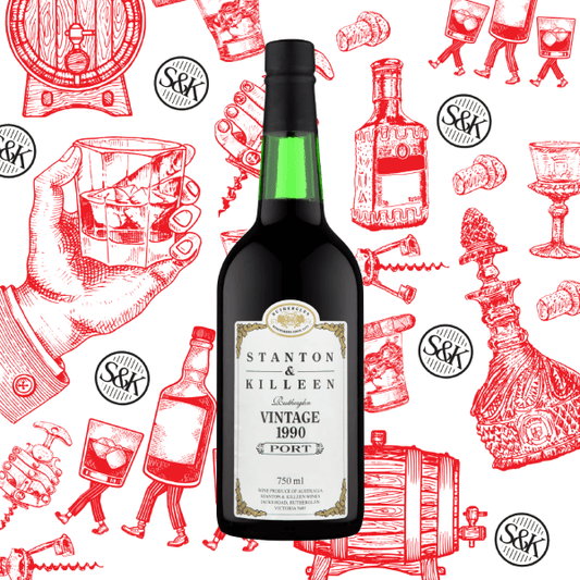 A bottle of 1990 Stanton & Killeen Vintage Fortified.